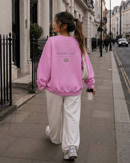 Sassy Co. Signature Sweatshirt – Crown Statement Edition