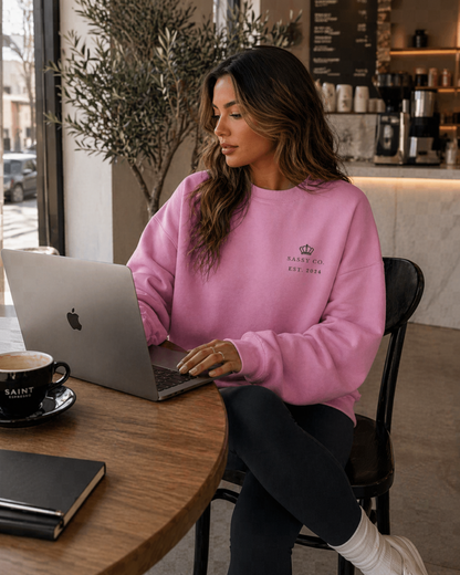 Sassy Co. Signature Sweatshirt – Soft Crown Edition